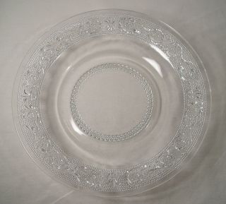 Decorative Clear Glass Dish, Candle Plate, Serving Dish, Candy Dish 