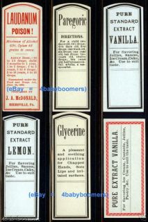 1906 ~LAUDANUM~ Antique OPIUM Narcotic McDonald Drug Store MEDICINE 