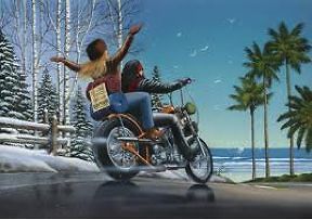   So Long Cold – Hello Daytona Easyriders Print Harley Davidson H D
