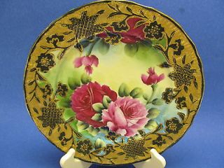 Antique Nippon Japan Moriage Porcelain Plate ~ 9 ~ I.E. & Co. ~ 1885 