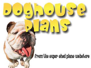 Custom Design Insulated DogHouse Plans, Small breed cold weather rated 