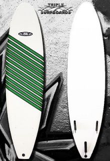 New Triple X Super Sport Soft Top 6 Surfboard/Gree​n Line