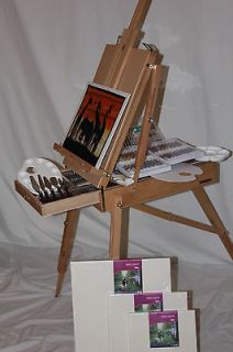 NEW HARDWOOD ARTIST FRENCH EASEL SKETCH BOX HIGH END ARTIST QUALITY 