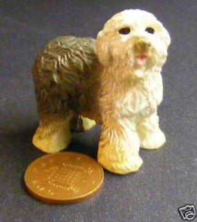 12 scale old english sheep dog dolls house miniature