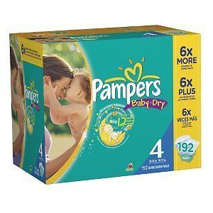 PAMPERS Baby Dry Diapers Size 4 Count 192   Cheap Price (Choose Buy 