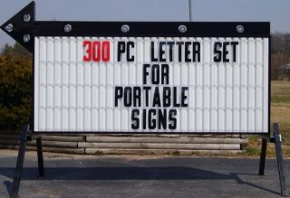 Outdoor Sign Letters Flexible Changeable Marquee Reader Board Plastic 