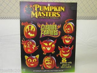 Pumpkin Masters Creature Features Pumpkin Carving Pattern Book 8 
