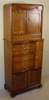 antique oak american cabinet co dental cabinet 52 time left