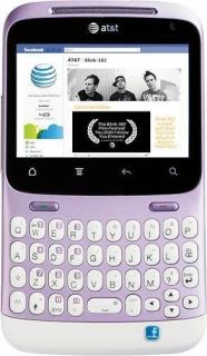   Status GSM ANDROID Mauve AT&T Smartphone PDA QWERTY BLUETOOTH FACEBOOK