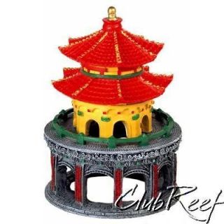 pagoda pavillion chinese resin aquarium ornament  9