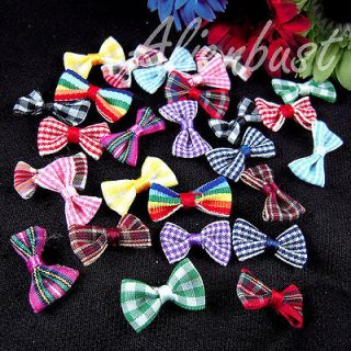 WHOLESALE Craft Supply 100 PCs Mixed Color Cute 1 Ribbon Bowtie Bows 