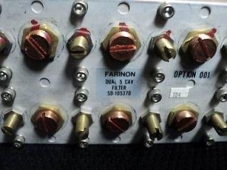 harris dual 5 cavity rf filter 5 cav sd 105370