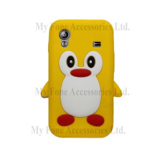 For Samsung Galaxy Ace S5830 Cute Penguin Soft Silicone Case Back Skin 