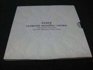 2007 Queen Elizabeth Diamond Wedding Crown 5Lb Crown Coin Sealed 