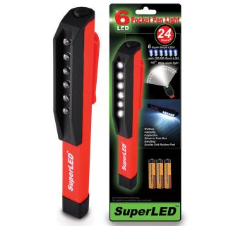 SuperLED™ 6 LED MINI INSPECTION LAMP PEN LIGHT POCKET TORCH