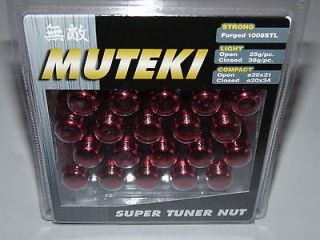 RED Lug Nuts,Spline Drive,Rota,Motegi,BBS,Wheel Locks,JDM,Tuner,12X1.5 