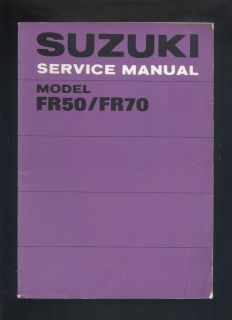 Suzuki FR50,FR70 (1974 1976) Workshop Manual FR 50/70 CCI (Classic 