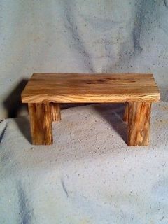   Rough Cut Pine Wooden Plant Stand l pedestal base riser accent table