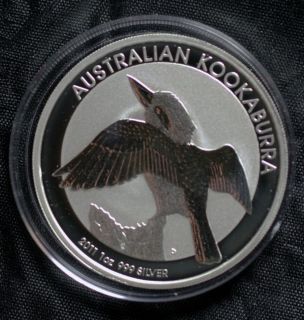 2011 australian kookaburra 1oz 999 silver one dollar  70 54 