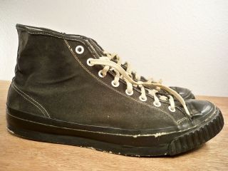Vintage 40 50s CONVERSE SKOOTS High Top Shoes Sneakers Mens Size 11 