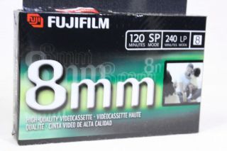 fujifilm 8mm videocassette p6 120 brand new shink wrap time