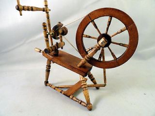 oldham studio wood spinning wheel signed 