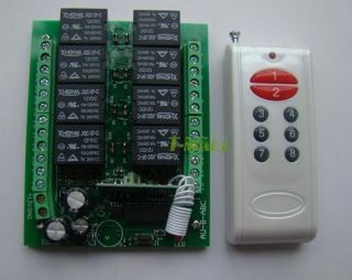 12v 8 channel rf remote control switch relay for light