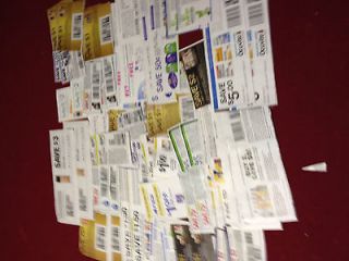 50 health and Beauty coupons 25 Different Ones x2 Great for Bogus 