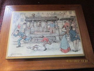 vintage anton pieck trolley carnival wagon 1966 picture expedited 