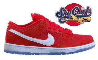 NIKE DUNK LOW SB 304292 614 RED WHITE ICE BLUE CHALLENGE SUPREME SIZE 
