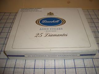 Dunhill 25 Diamantes Paper Covered Empty Wood Cigar Box Collect 