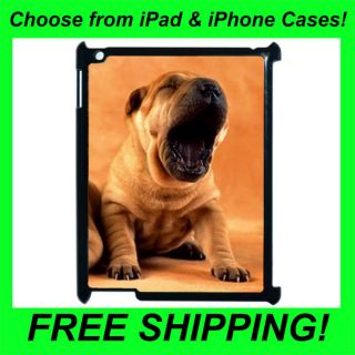 shar pei dog yawn design apple hard case gg1361 more