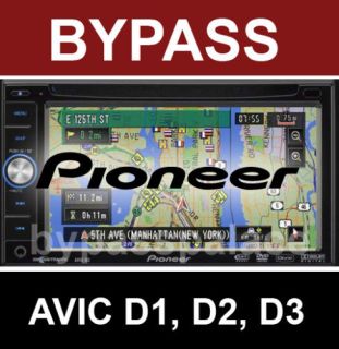 bypass info pioneer avic d1 avic d2 avic d3 from
