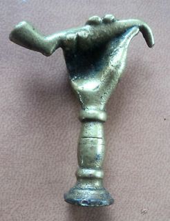 vintage brass pipe tamper hand pipe from united kingdom time