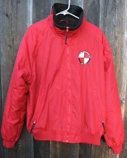 NEW TRI MOUNTAIN RED PARKA W/ NO PILL FLEECE LINING WATER RESISTANT 