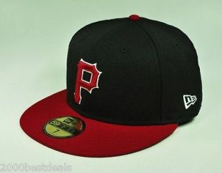   5950 CAP PITTSBURGH PIRATES MLB BASIC FITTED SPORT BASEBALL HAT BLACK