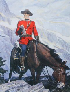 canadian mountie rcmp high mountains on horse 