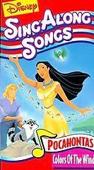 Disney Sing Along Songs Pocahontas Colors Of The Wind VHS Video 
