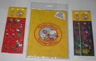 new toopy and binoo sticker album book 4 packs stickers