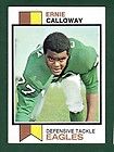 1973 topps fb 394 ernie calloway eagles ex mt buy