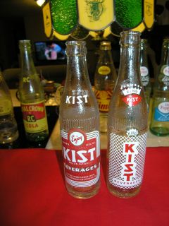 kist vintage soda pop bottles nice 10 ounce time