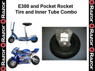 razor e300 and pocket rocket tire and inner tube combo