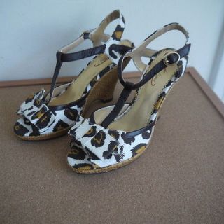 poetic license shoes leopard with bow