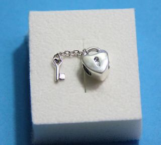 Authentic Pandora Sterling Silver Key to My Heart Bead/Charm   #790971 