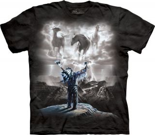 new summoning the storm indian warrior t shirt