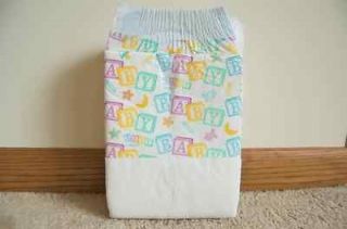 Case of 48 Size Large Adult Baby Diapers Vintage Nappy Pampers Depends 
