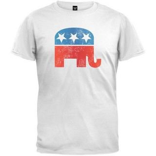 Distressed Republican Elephant Logo T Shirt Political Tee Shirt
