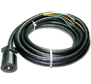 Universal Molded Trailer Light Plug Wiring Harness 7 Way RV 25 Cord 