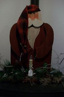 Newly listed WOOD PATTERN MED, PRIMITIVE SANTA by A Painters Pastime