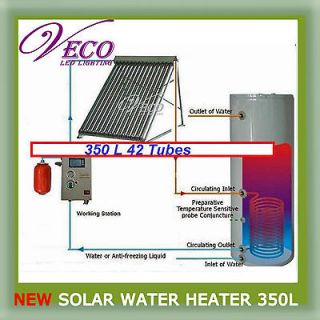 Separated Pressurized 350L 42Tubes Solar Water Heater WATER HEATING 